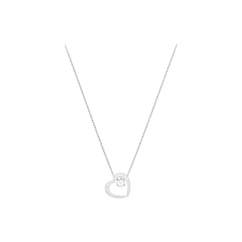 Swarovski Rhodium-Plated Necklaces Women's Silver-2