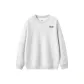 White Heather Gray Fleece-Lined[Black Embroidery]