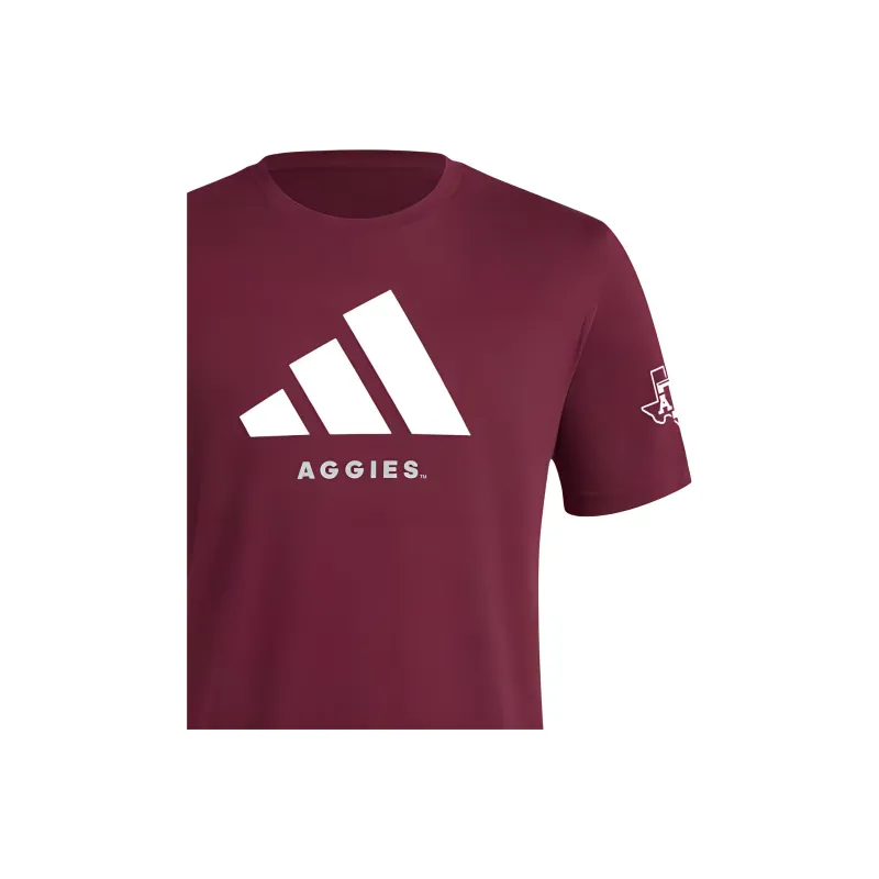 Adidas Free Shipping With AdiClub Texas A&M Playmaker Tee-2