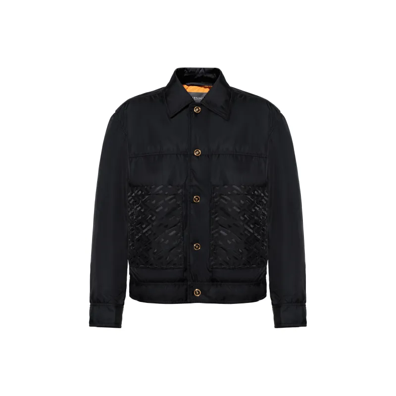 VERSACE Jackets Men Black-0