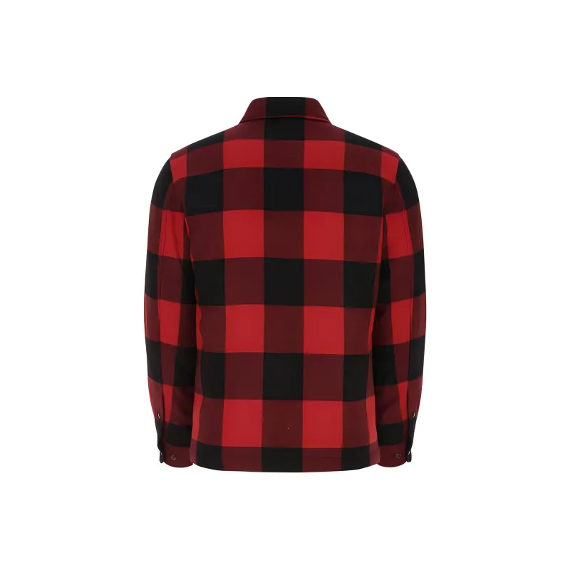 WOOLRICH Checked Buttoned Overshirt-1