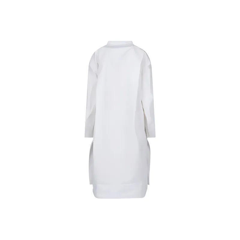 KHAITE Brom Shift Long Sleeved Midi Dress-1