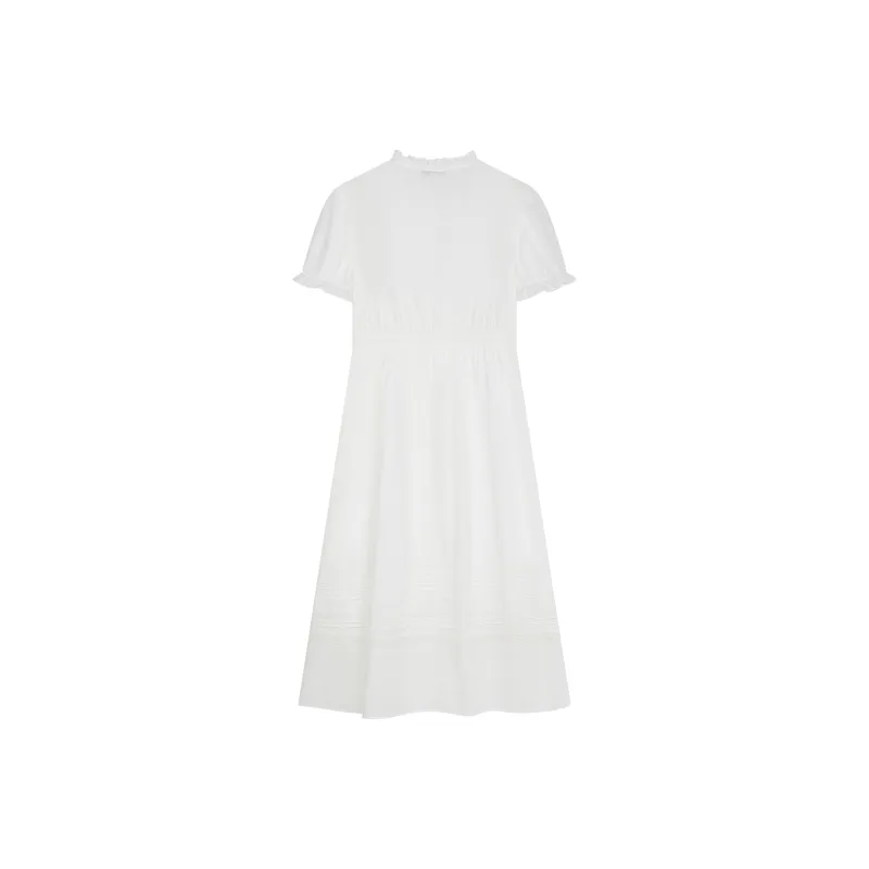 Teenie Weenie Short Sleeved Dress Women's White-1