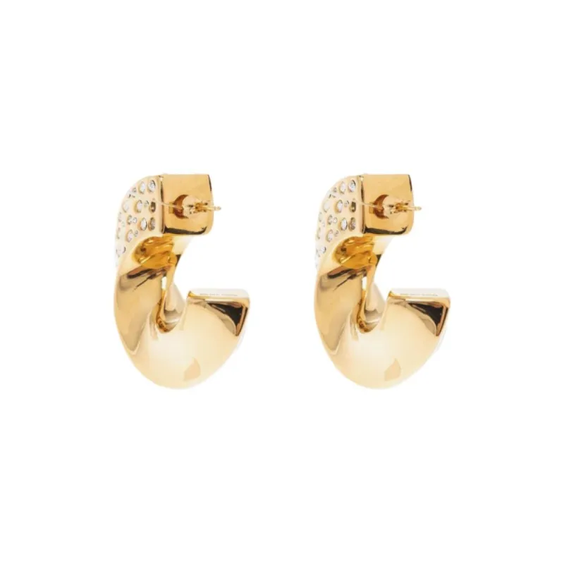 En Goose Crystal embellished Earrings-1