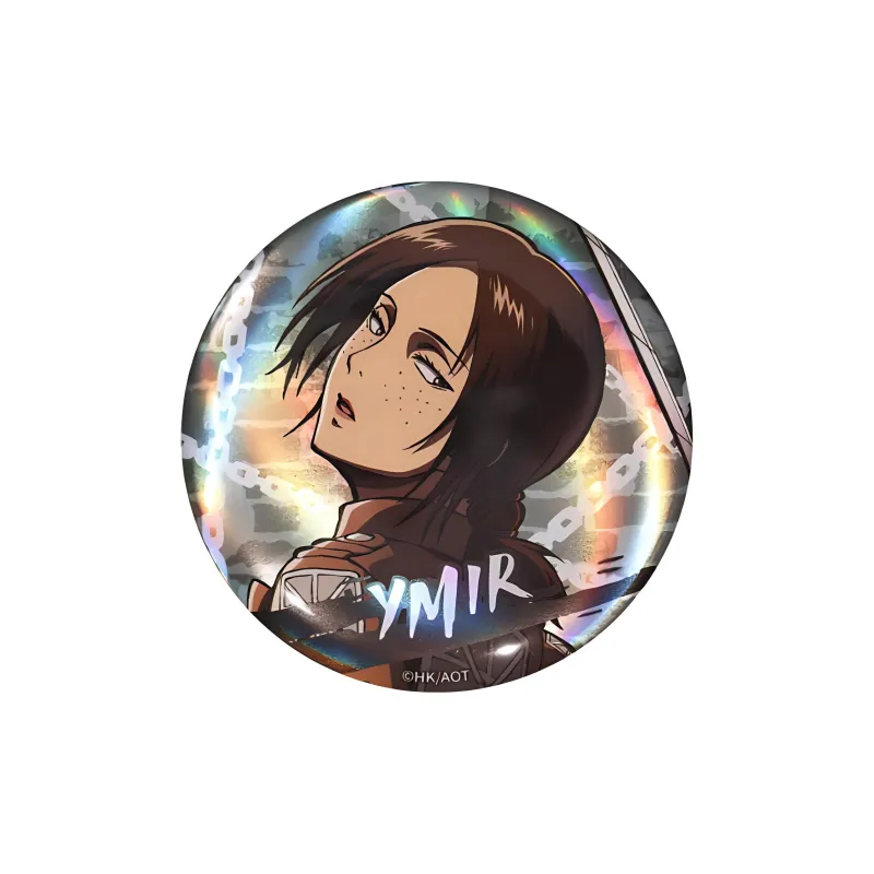 BOOM COMIC Attack On Titan Season 3 Main Character, Badge, Levi Allen Mikasa Badges-7