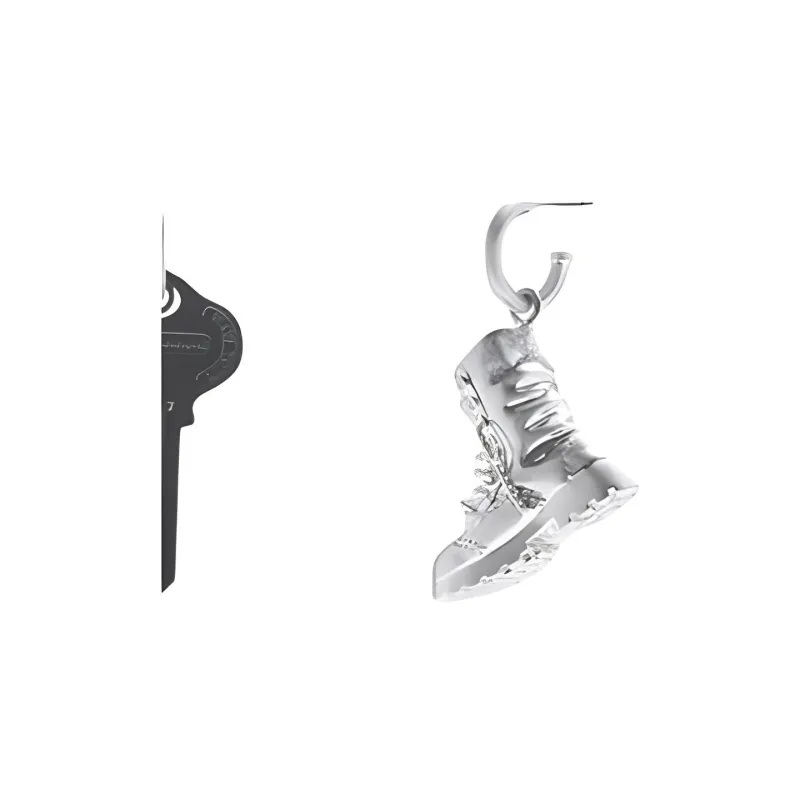 COACH Brass Earrings Women's Silver/Black-2