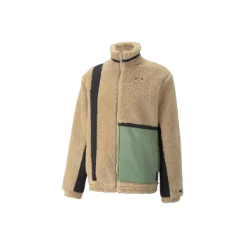 PUMA Jackets Men Brown Green