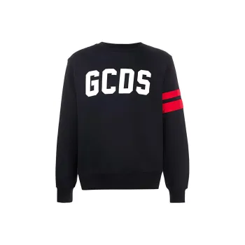 GCDS Logo Embroidered Crewneck Sweatshirt