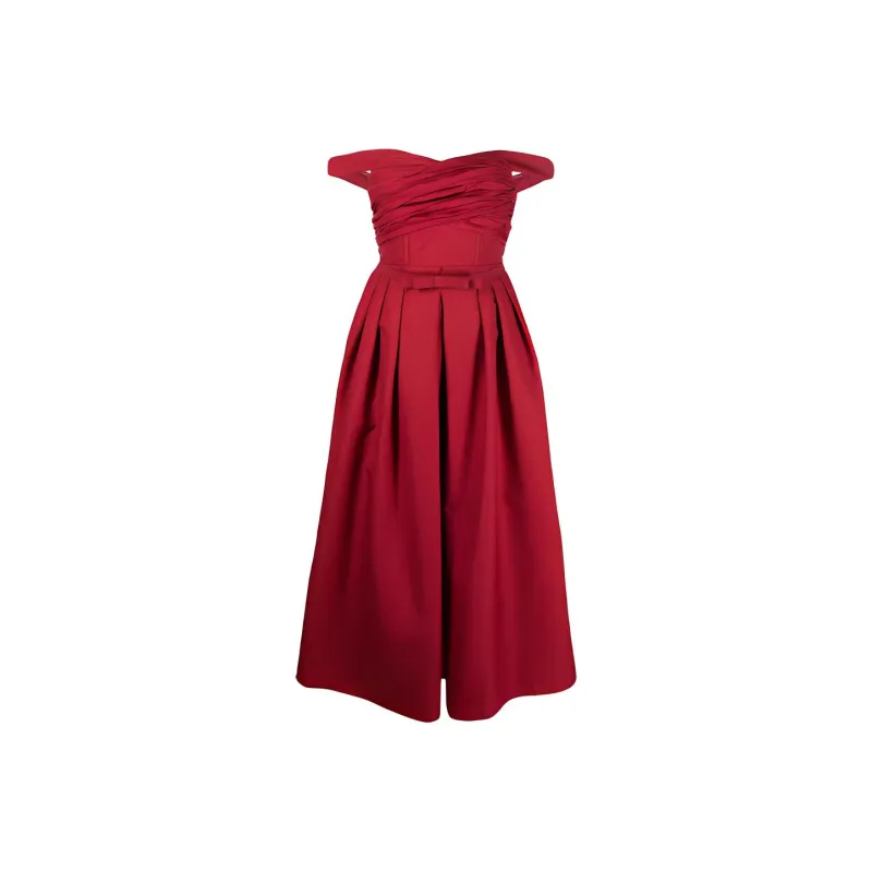 Self-portrait Sleeveless Dresses Women's Red-2