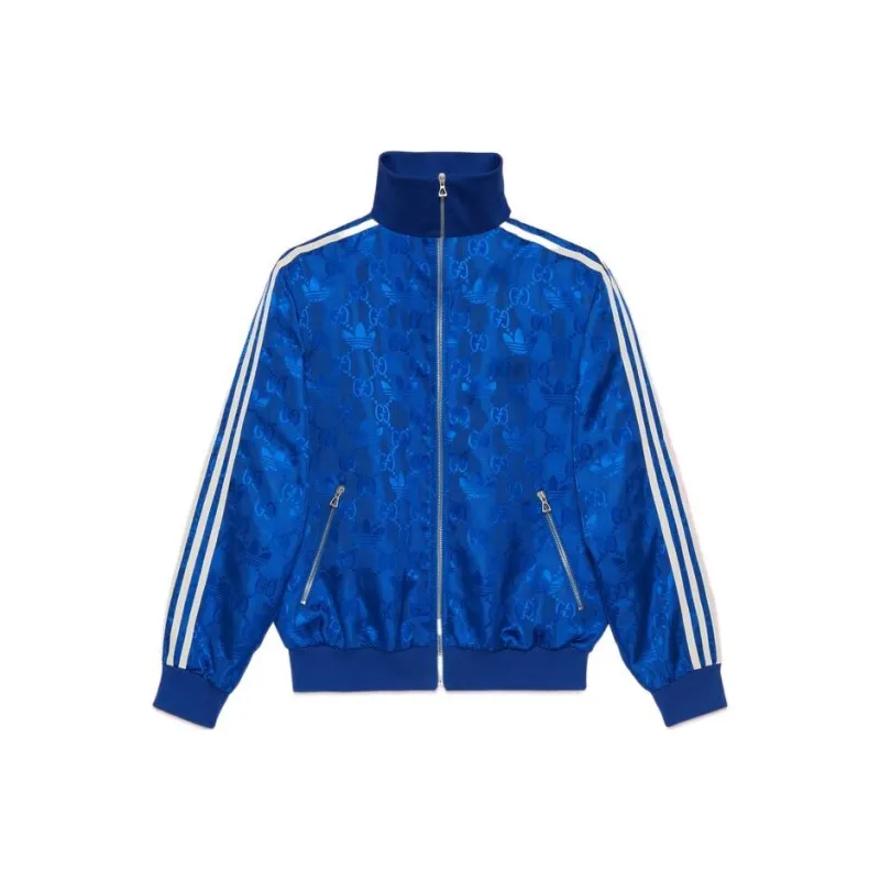 GUCCI X Adidas Gg Trefoil Jacquard Jacket-0