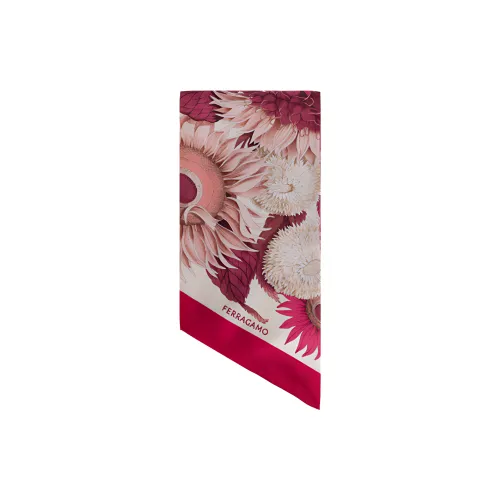 FERRAGAMO Silk Scarves Men's Red