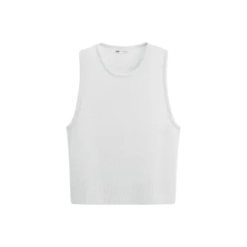 ZARA Tank Tops Men's Light Blue