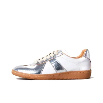 VCA Low Top Skateboard Shoes Women's Silver White