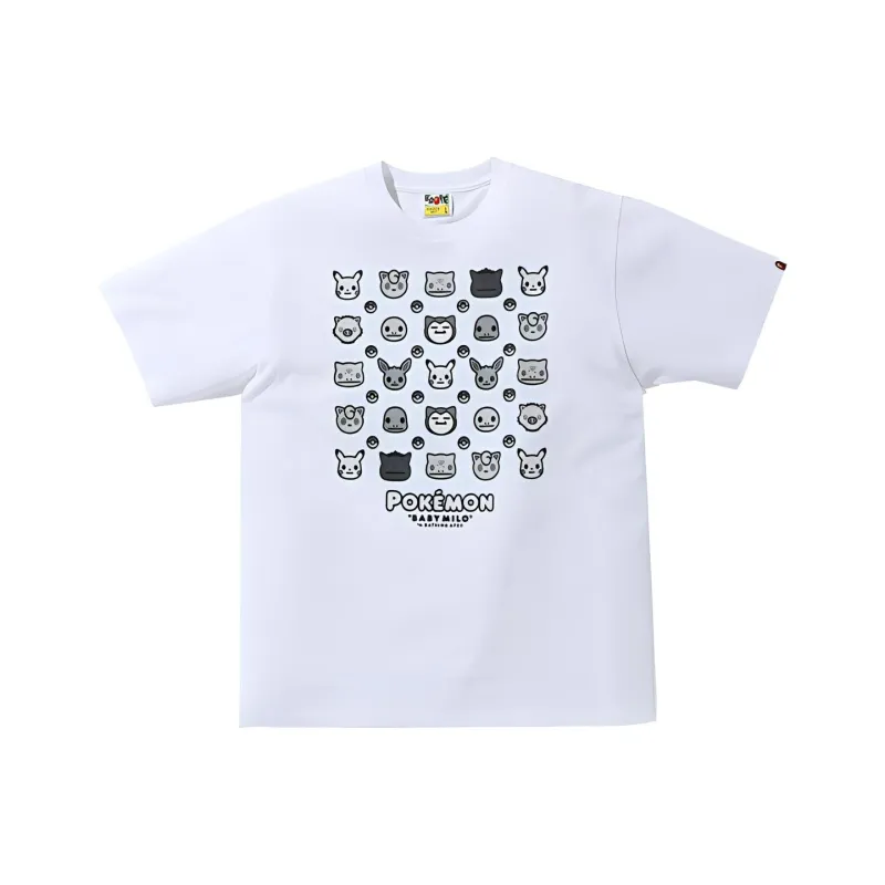 A BATHING APE X Pokemon Monotone Tee #4-4
