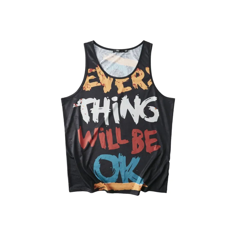 Pin Li Tank Tops Men Black-0