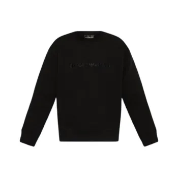 EMPORIO ARMANI Asv Double jersey Sweatshirt With Embossed Embroidered Logo