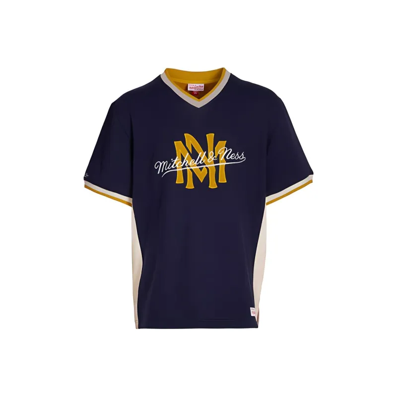 Mitchell & Ness T Shirt Unisex Navy Blue-0