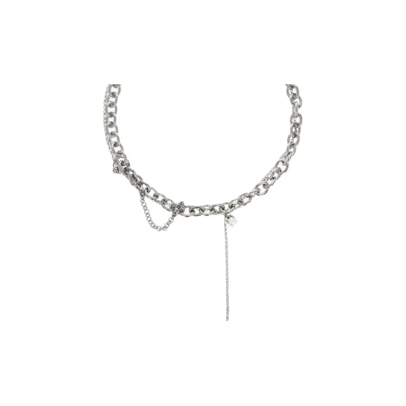 JUSTINE CLENQUET Brass Necklaces Unisex Silver-0