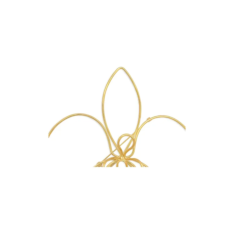 Oscar De La Renta Threaded Orchid Brooch-2