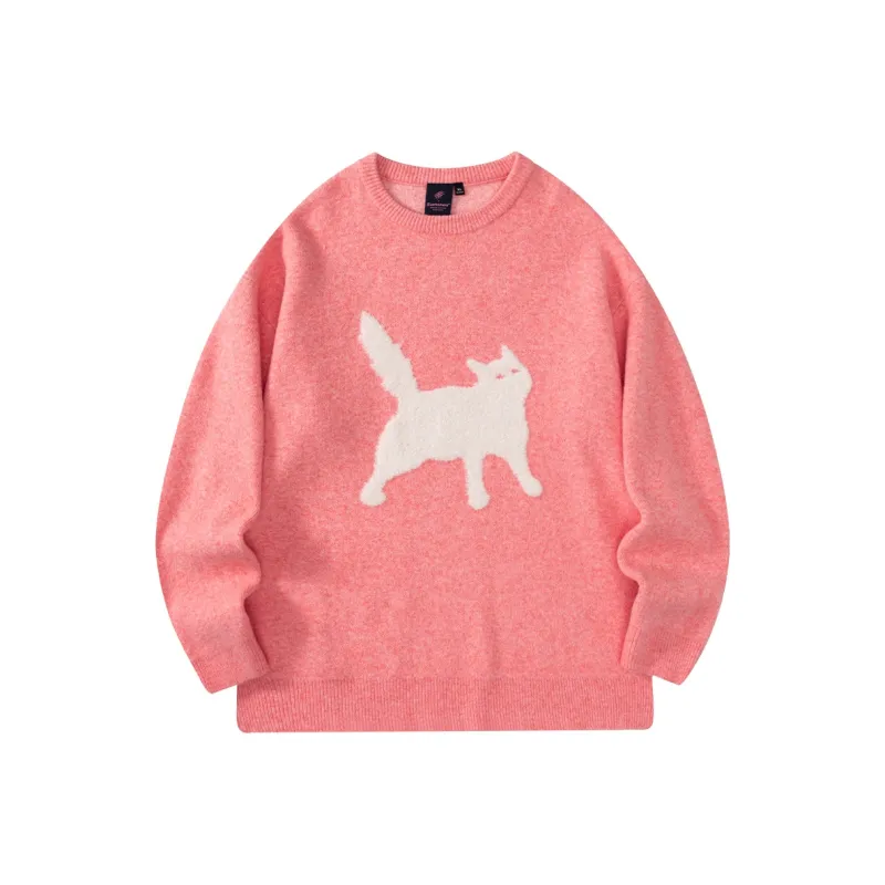 Suamoment Autumn Vintage Casual Couple Loose Fit Knitwear Unisex-12