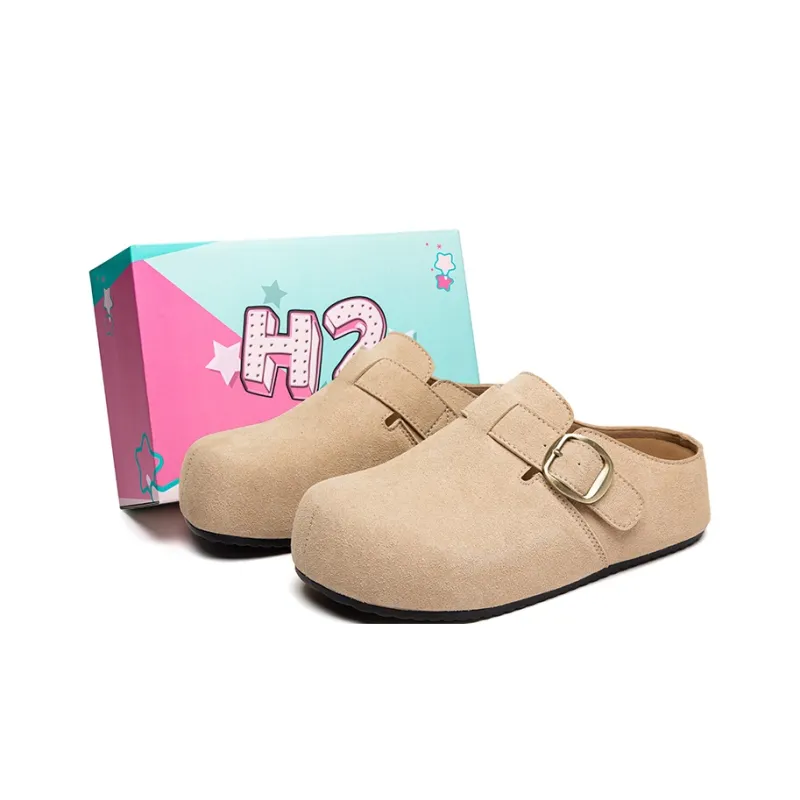H2 Rubber Sole Abrasion Resistant Slip Resistant Closed Toe Slippers Women's-6