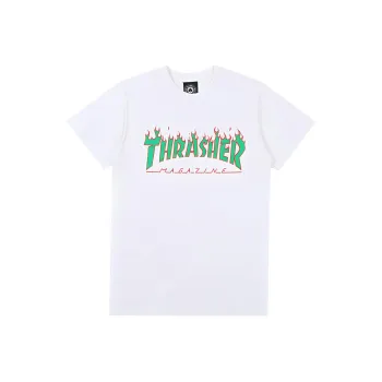 Thrasher T Shirt US Version Unisex White