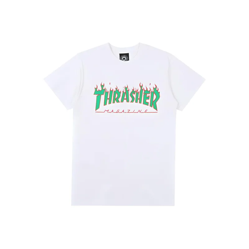 Thrasher T Shirt US Version Unisex White-0