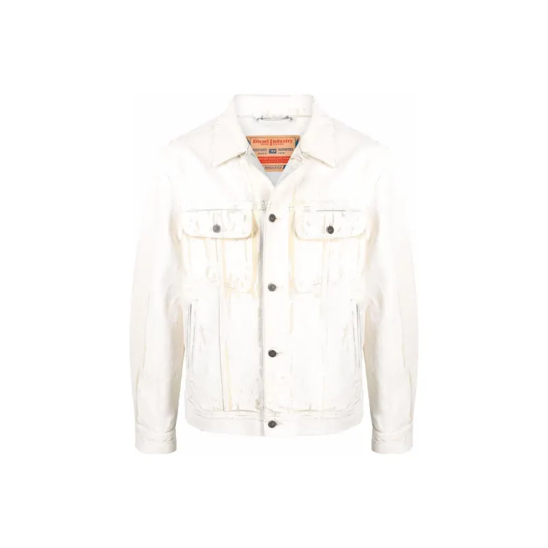 DIESEL Jackets Men White-0