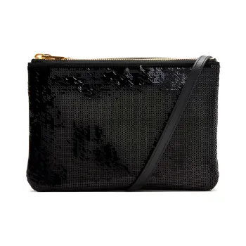 CELINE Trio Calfskin Handbag Shoulder Bag Crossbody Bag Regular Women's Black