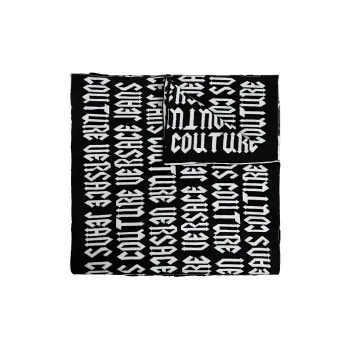 VERSACE JEANS COUTURE Intarsia Knit logo Scarf