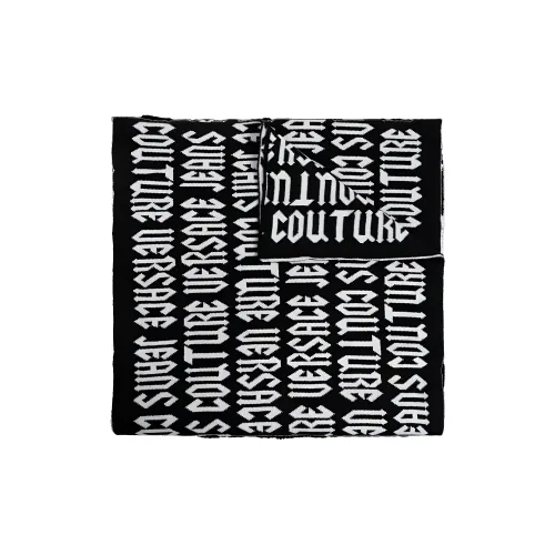 VERSACE JEANS COUTURE Intarsia Knit logo Scarf