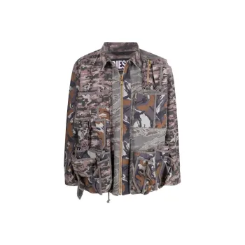 DIESEL Jackets Men Green