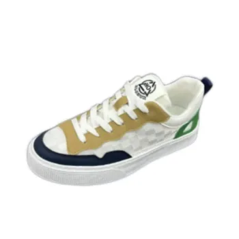 Boogie Bear Abrasion Resistant Low Top Skateboard Shoes Men's White Camel