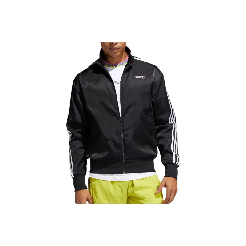 Adidas Originals SATIN FIREBIRD Jackets Men Black-0