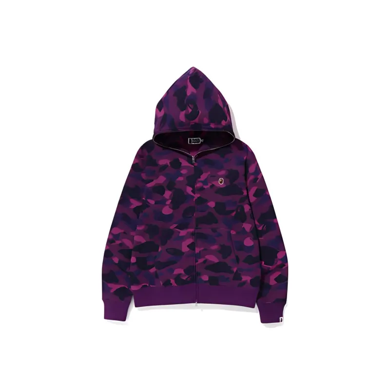 A BATHING APE Color Camo Thermal Full Zip Hoodie-2