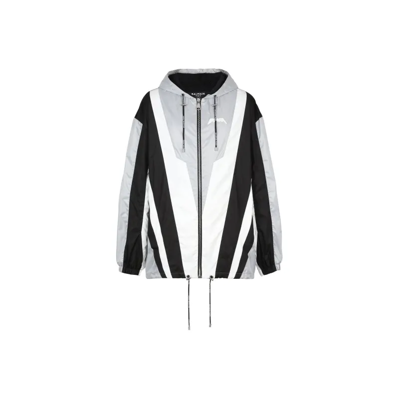 BALMAIN Logo patch Panelled Jacket-0