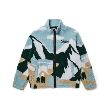 Kappa Jackets Unisex Forget-Me-Not Blue Jacquard-8643Y