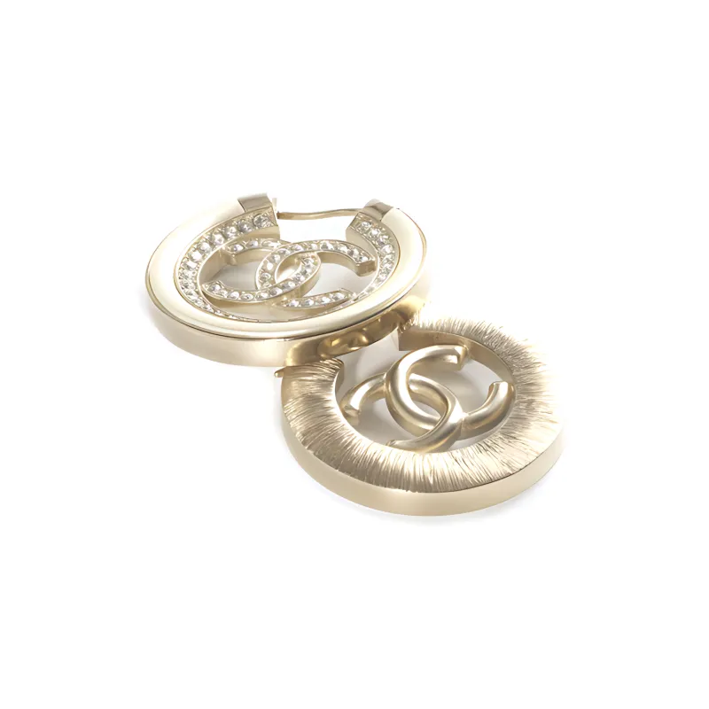 CHANEL Earrings Women's Gold/Pearl White-1