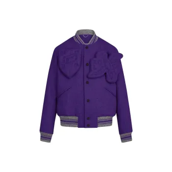 LOUIS VUITTON Baseball Jacket Jackets & Coats Men's Purple