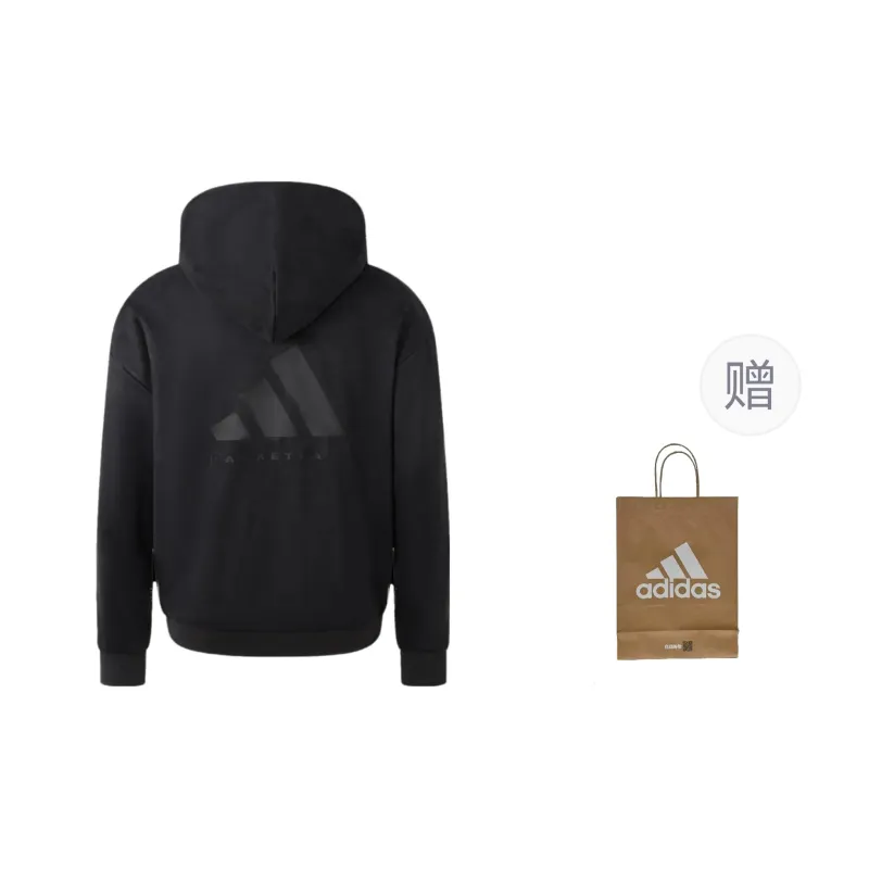 Adidas Sweatshirt Men's Black Shopping Bag Included-0