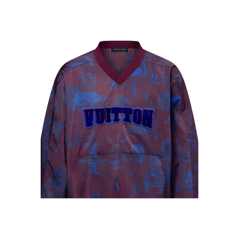 Lv Printed Nylon Pullover-4