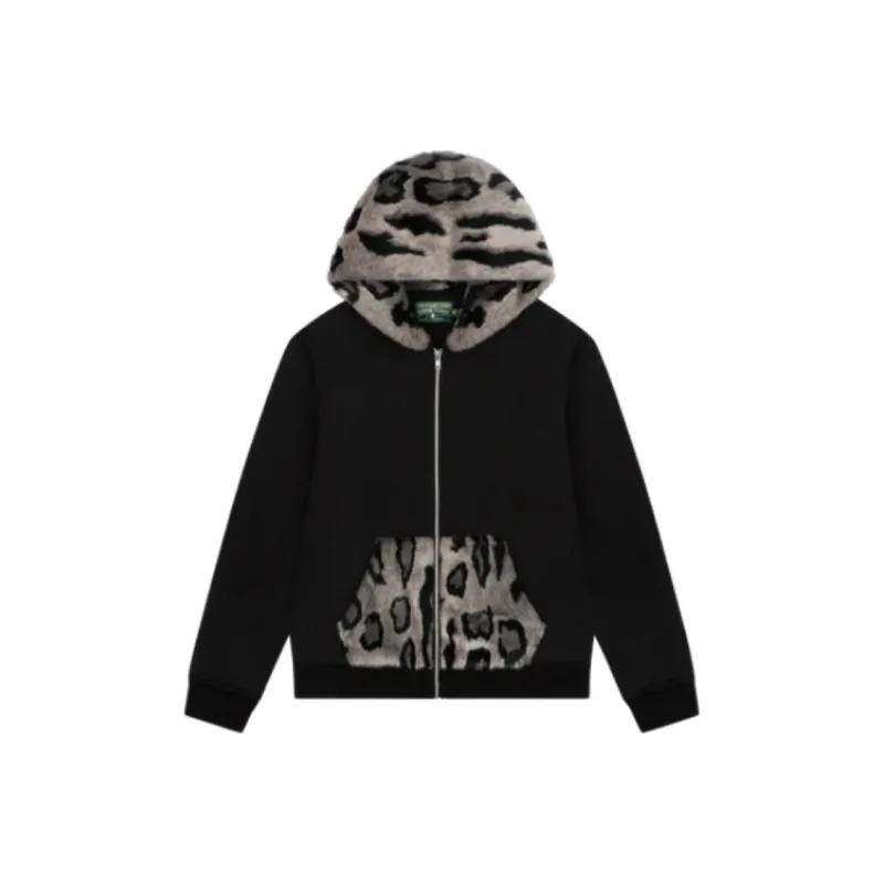 Denim Tears Panther Print Fur Hoodie-0