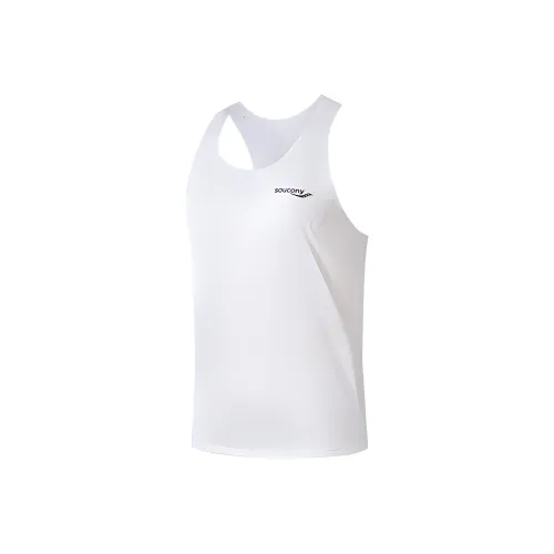 Saucony Sleeveless Sports Shirts Women's White