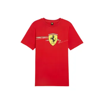PUMA Race Big Shield SS24 Regular T Shirt Men's Red