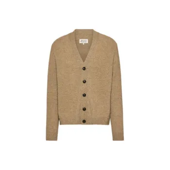 Maison Margiela Long Sleeved V Neck Cardigan