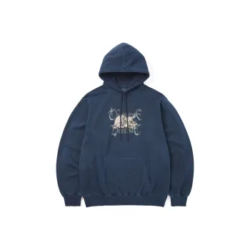 Thisisneverthat FW24 Sleepy Cat Hoodie Sweatshirt Unisex Midnight Blue