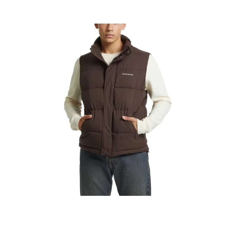 GUESS Tank Tops Men Brown-0