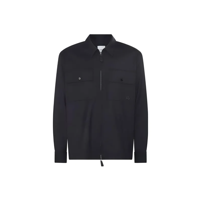Burberry Shirts Men Navy Blue-0