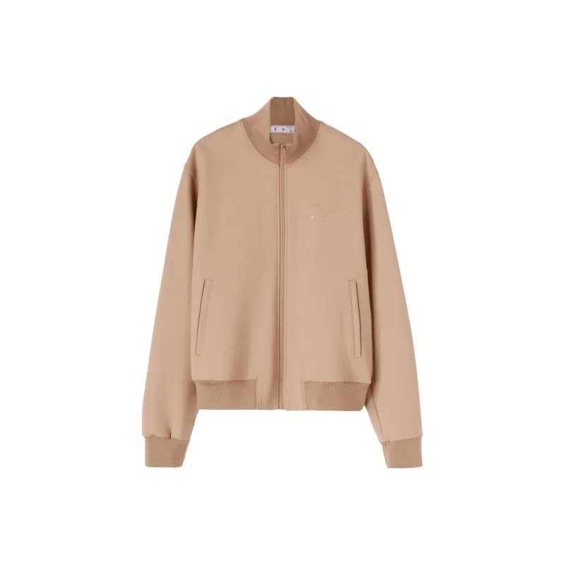 OFF WHITE Quote Wool Slim Tracktop-0