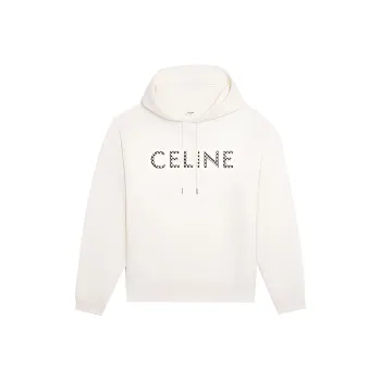 CELINE Loose Sweatshirt In Cotton Fleece With Studs